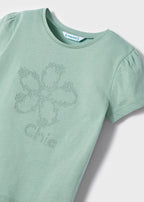 Mayoral tricou fete maneca scurta brodat 4-9 ani