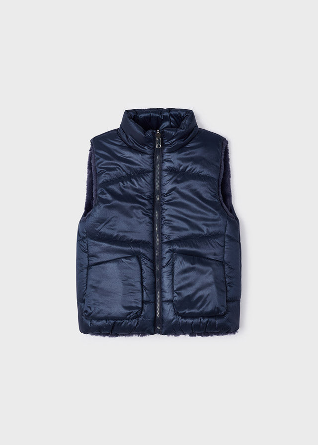 Mayoral vesta fete reversibila 4-9 ani, Navy blue Imagine principală a produsului