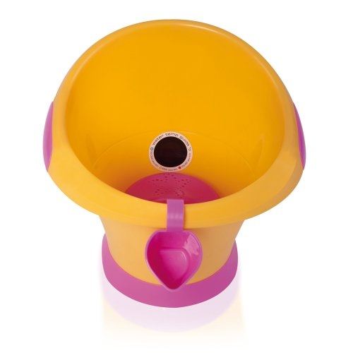 Mebby Cadita Coccon cu Indicator de Temperatura Portocaliu cu roz Imagine secundară a produsului