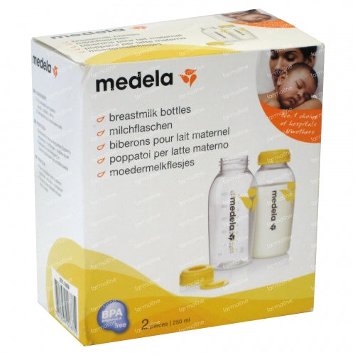 Medela set biberon de 250 ml pentru colectarea si conservarea laptelui matern 2 buc