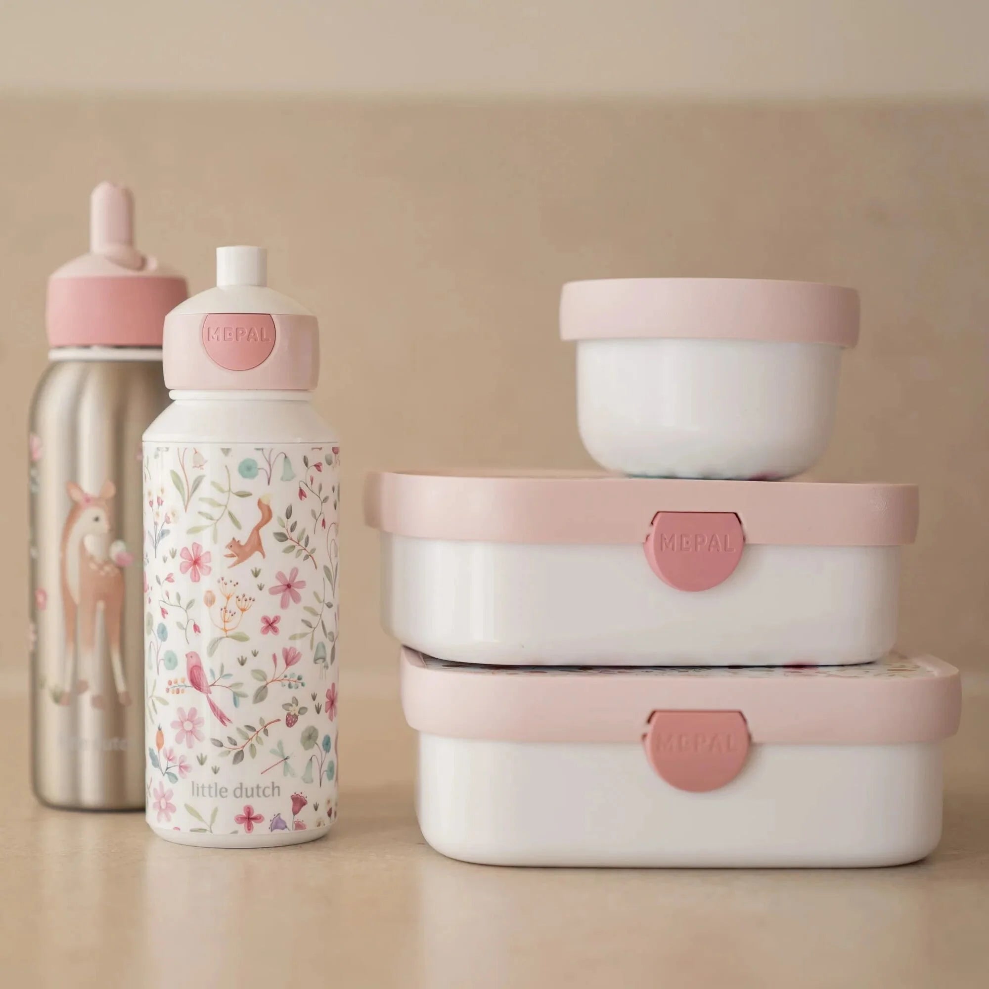 Little Dutch Mepal sticla de baut din plastic cu sistem Pop-Up 3 ani+ Fairy Wonders