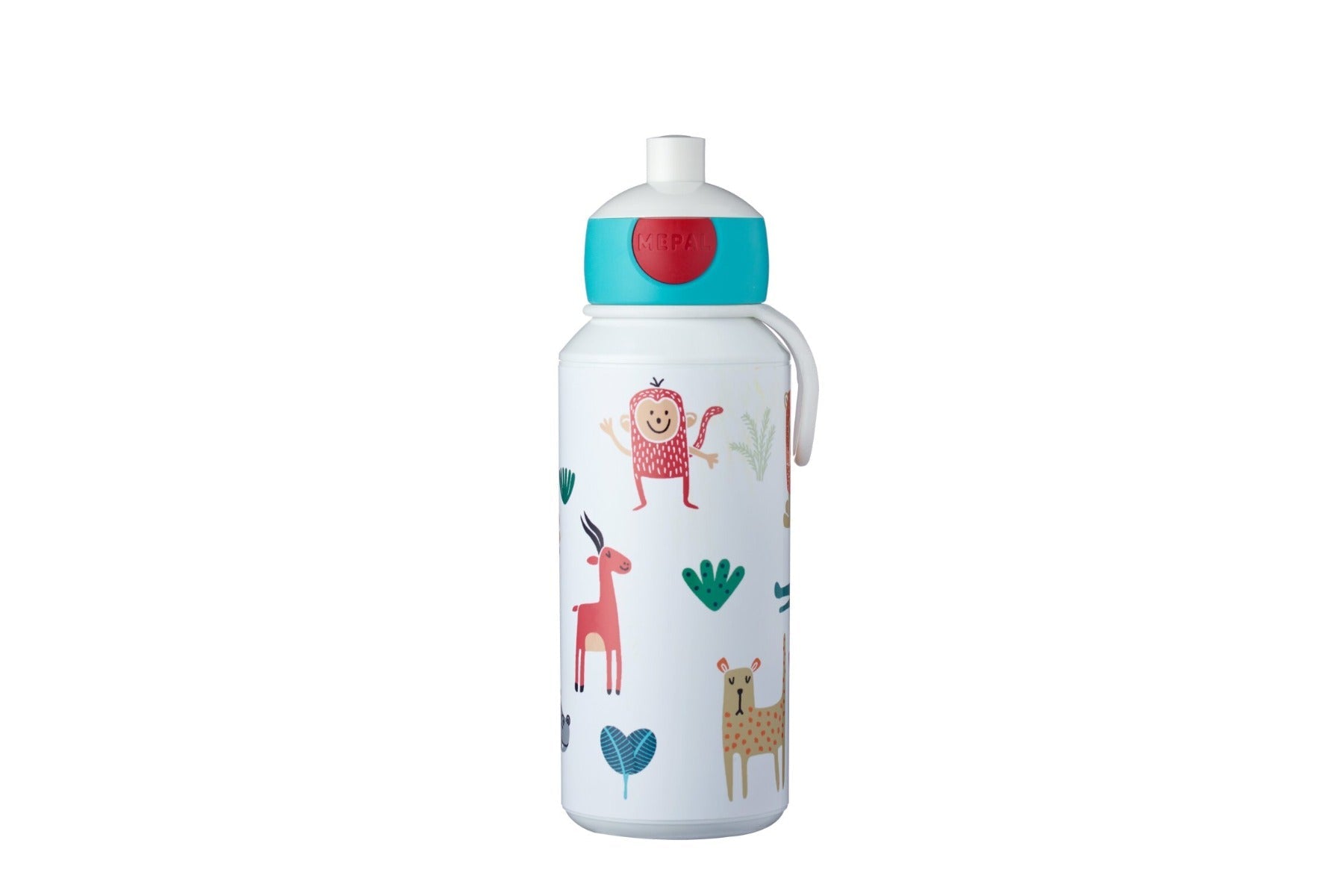 Mepal sticla de baut din plastic cu sistem Pop-Up 3 ani+ Animal Friends