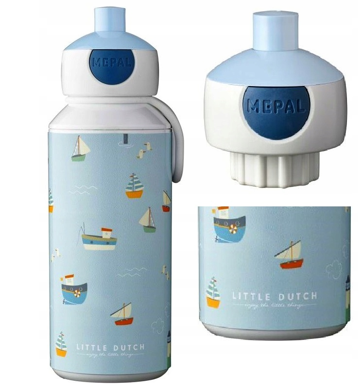 Mepal sticla de baut din plastic cu sistem Pop-Up 3 ani+ Sailors Bay