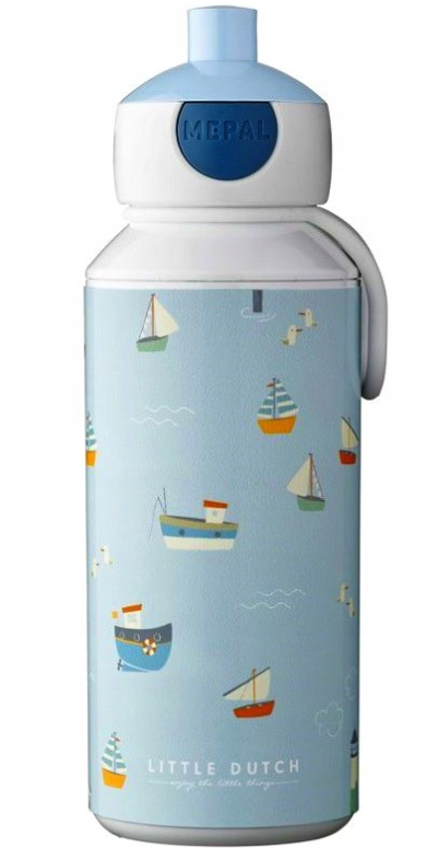 Mepal sticla de baut din plastic cu sistem Pop-Up 3 ani+ Sailors Bay