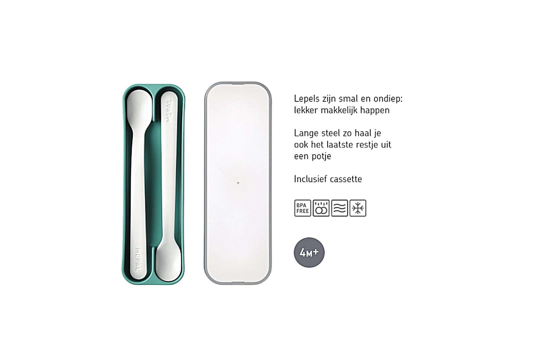 Mepal set lingurita 2 buc in cutie 4m+ 