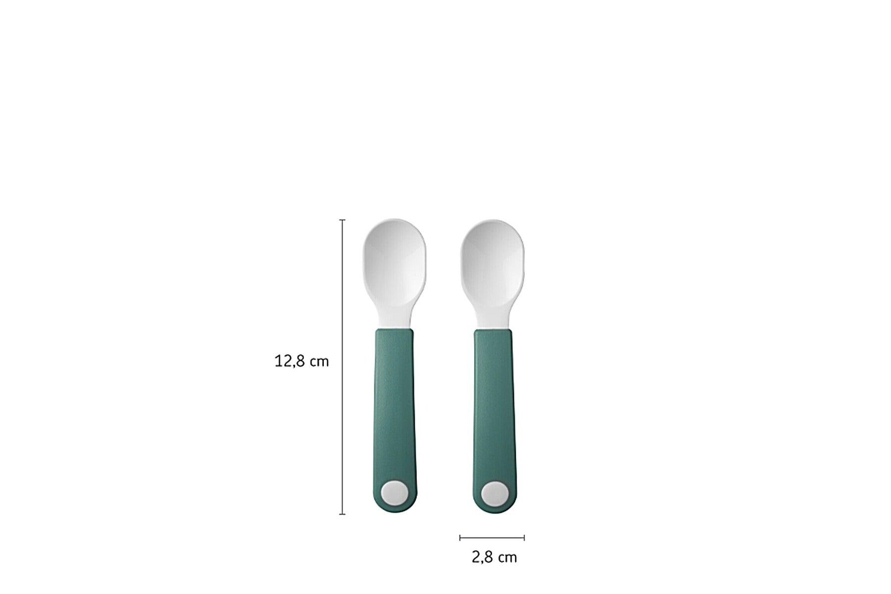 Mepal set lingurita cu maner scurt 6m+ 2 buc Deep Turquise