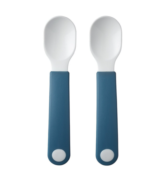 Mepal set lingurita cu maner scurt 6m+ 2 buc Deep Blue