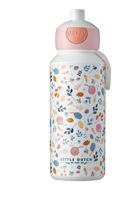 Mepal sticla de baut din plastic cu sistem Pop-Up 3 ani+ Spring Flowers
