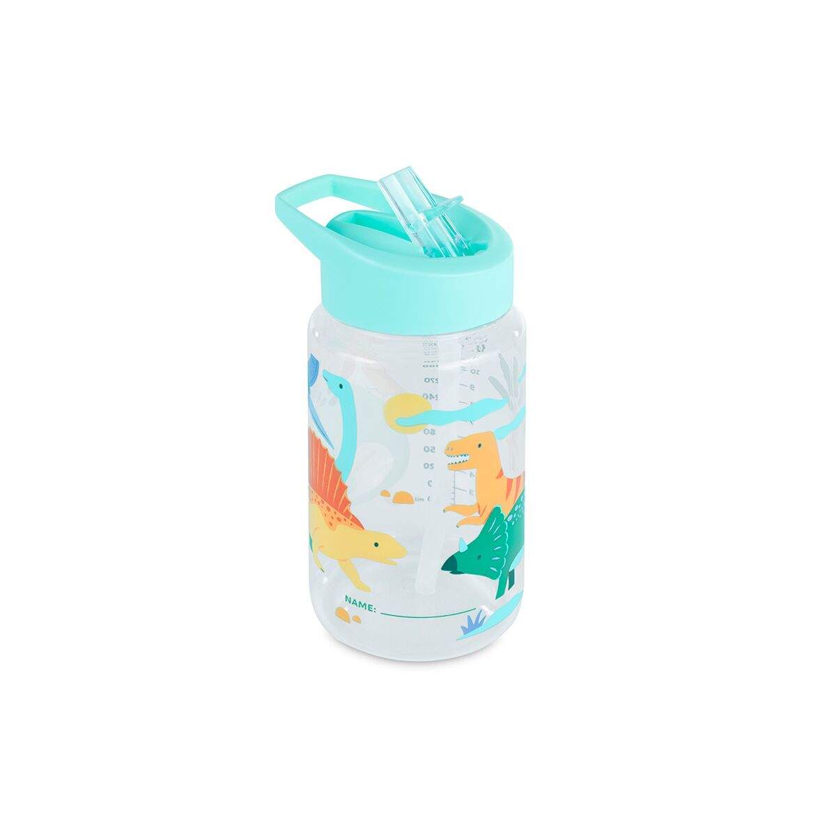 Miniland sticla de tranzitie din tritan cu pai 450 ml 6m+ Kiddie Dinosaur Imagine principală a produsului