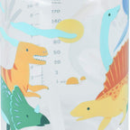 Miniland sticla de tranzitie din tritan cu pai 450 ml 6m+ Kiddie Dinosaur