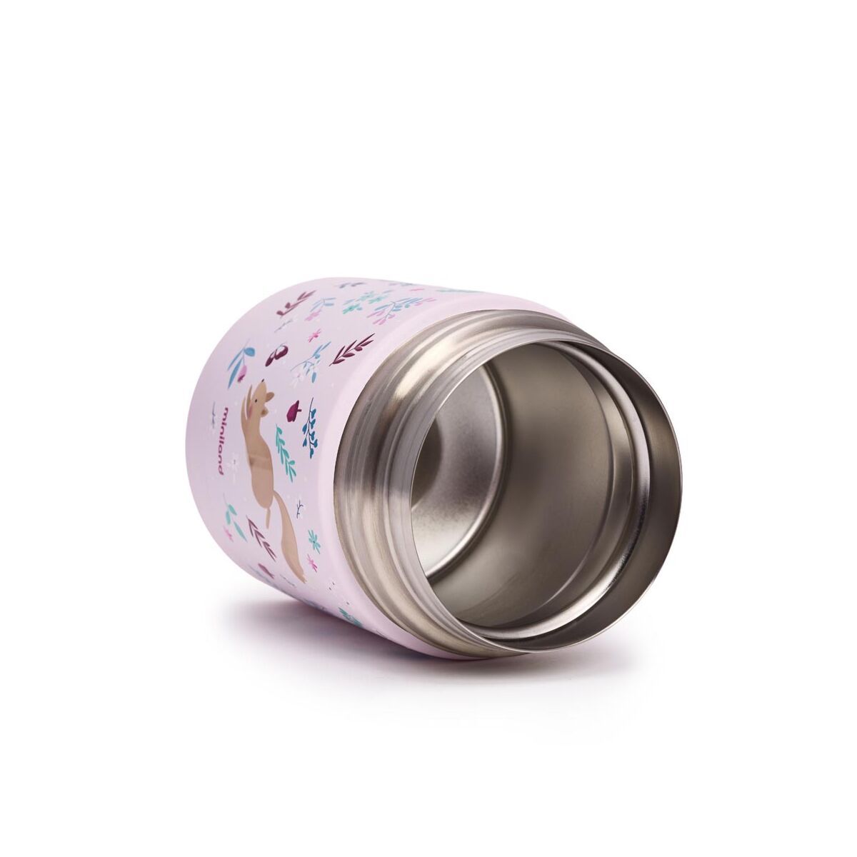 Miniland termos pentru alimente 280 ml Food Thermy Mini 0m+ Roz cu veverita