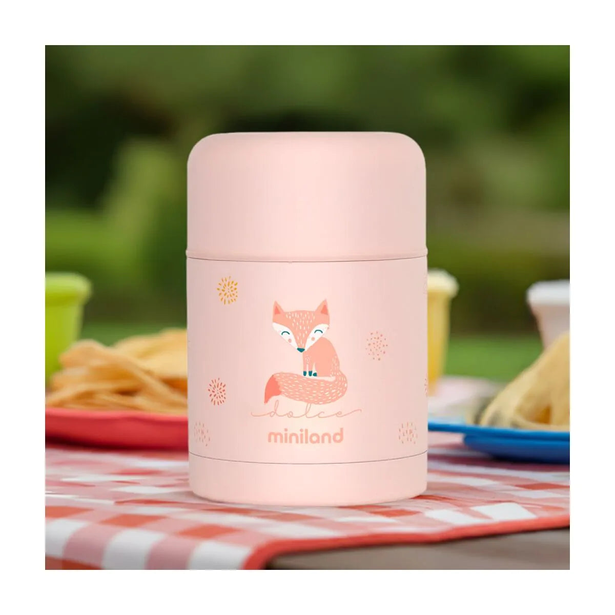 
Miniland termos pentru alimente 600 ml Food Thermy 0m+ Candy cu vulpe
