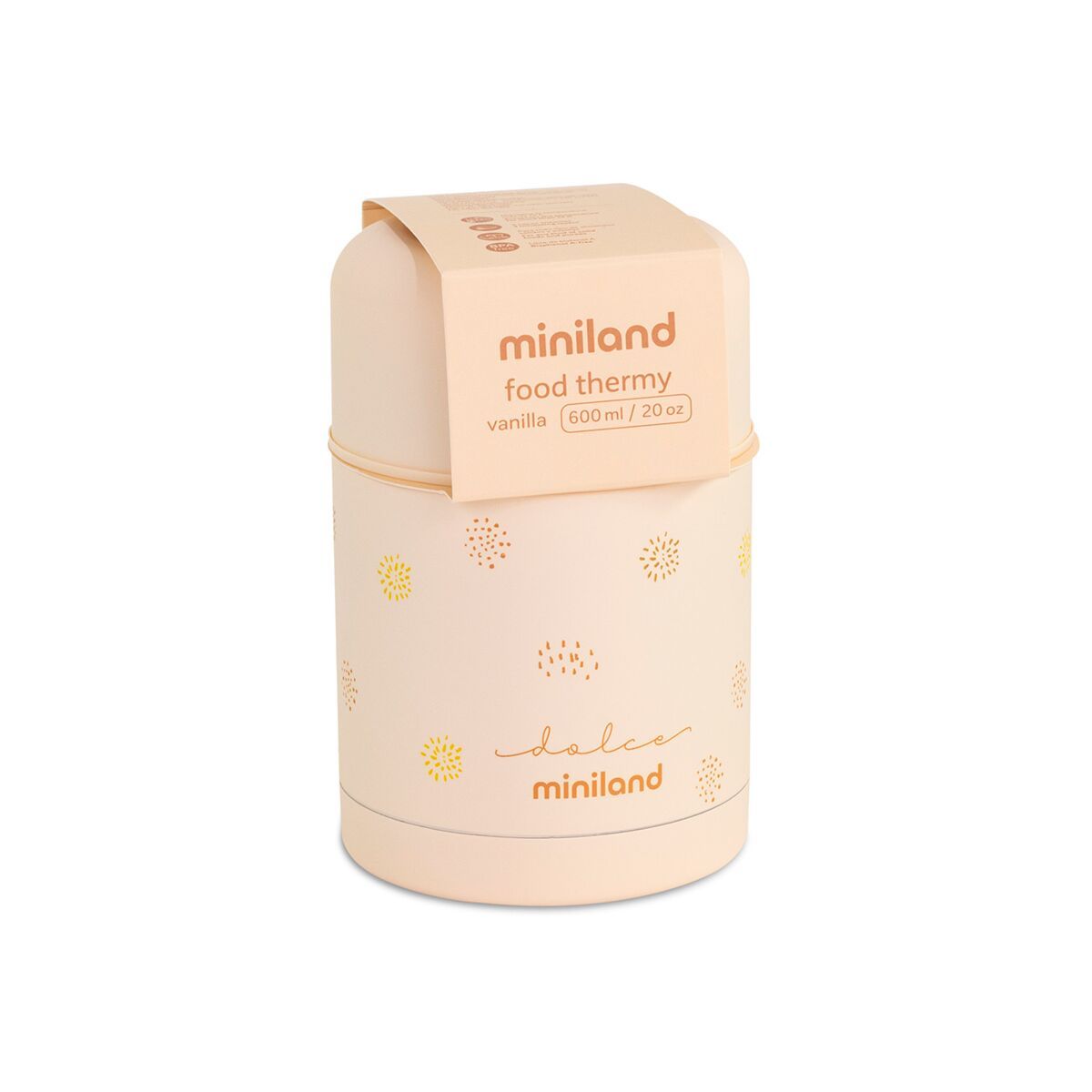 Miniland termos pentru alimente 600 ml Food Thermy 0m+ Vanilla Imagine secundară a produsului
