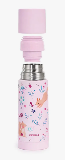 Miniland termos pentru lichide 350 ml 0m+ Roz cu Veverite Imagine secundară a produsului