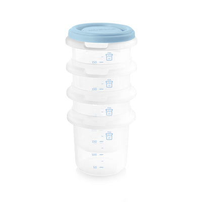 Miniland recipient plastic pentru alimente 4x250 ml  03