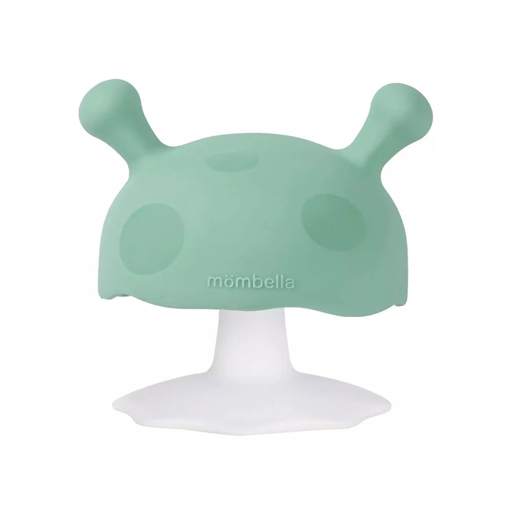 Mombella inel gingival din silicon 3m+, Ciupercuta Eucalyptus