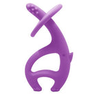 Mombella inel gingival din silicon 3m+, Elefant Mov
