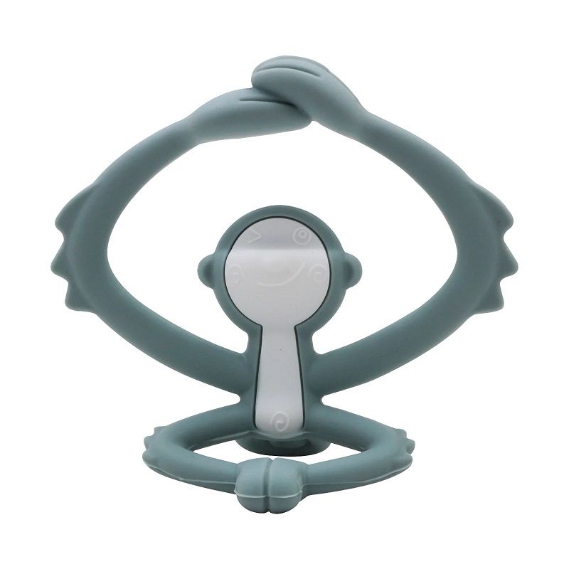 Mombella inel gingival din silicon 3m+, Maimutica Iron Green
