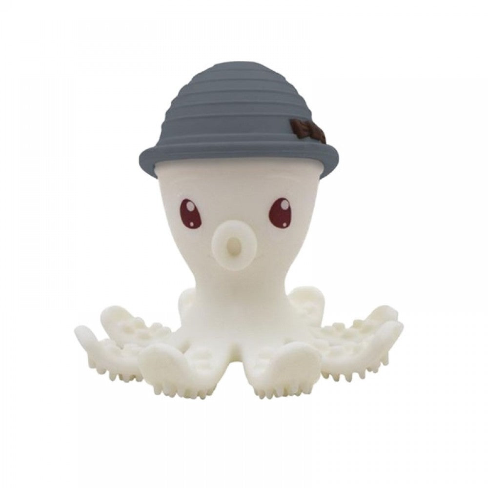Mombella inel gingival din silicon 3m+, Octopus Grey