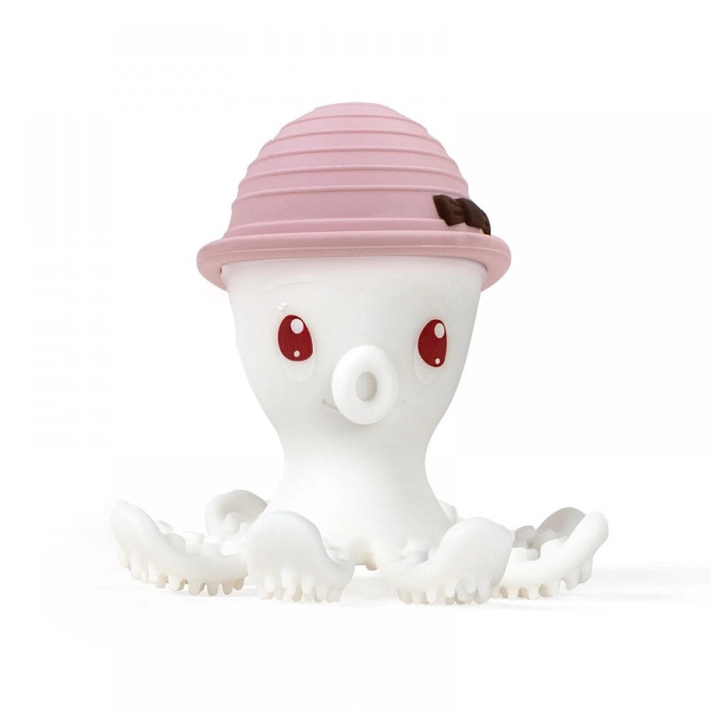 Mombella inel gingival din silicon 3m+, Octopus Old Roze