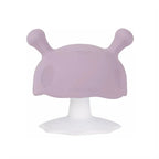 Mombella inel gingival din silicon 3m+, Ciupercuta Lavender Fog