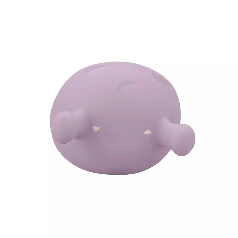 Mombella inel gingival din silicon 3m+, Ciupercuta Lavender Fog