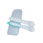 Mombella set lingurita si furculita 6m+, Albastru P8067-2 01