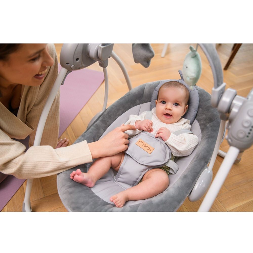 Momi balansoar electric Liss 0-9 kg, Grey