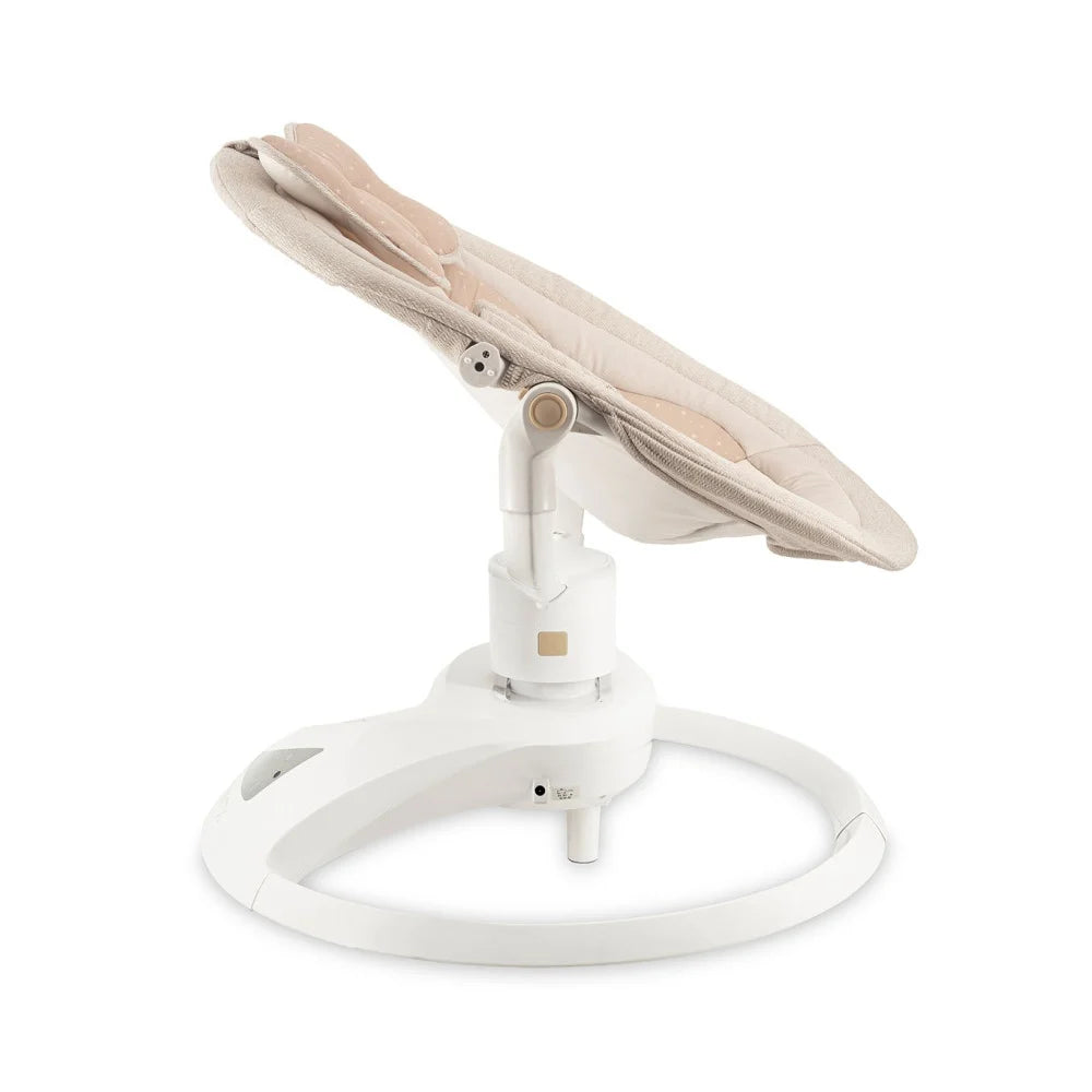Momi balansoar electric PEARL cu sezut rotativ 360 grade 0-9 kg Beige