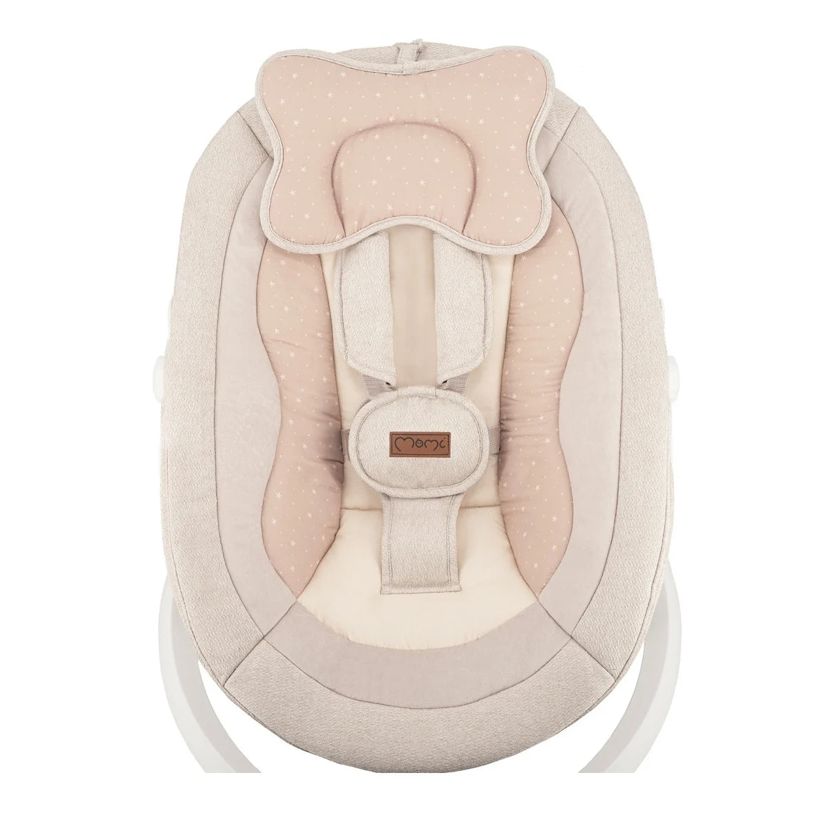 Momi balansoar electric PEARL cu sezut rotativ 360 grade 0-9 kg Beige