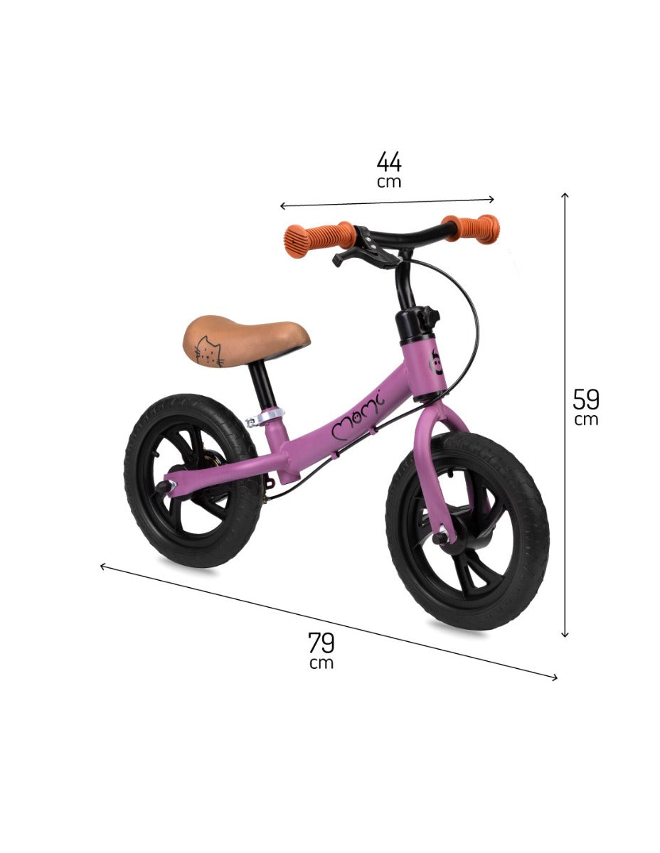 Momi bicicleta de echilibru fara pedale BREKI 3 ani+ Purple