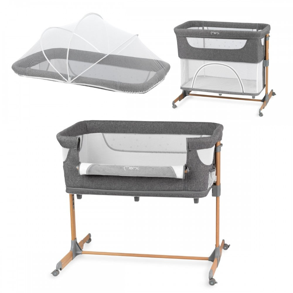 Momi co-sleeper 4in1 Smart Bed 0m+ Grey