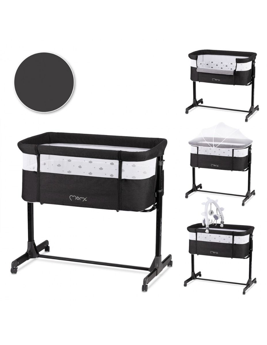Momi co-sleeper Revo 0-9 kg Black