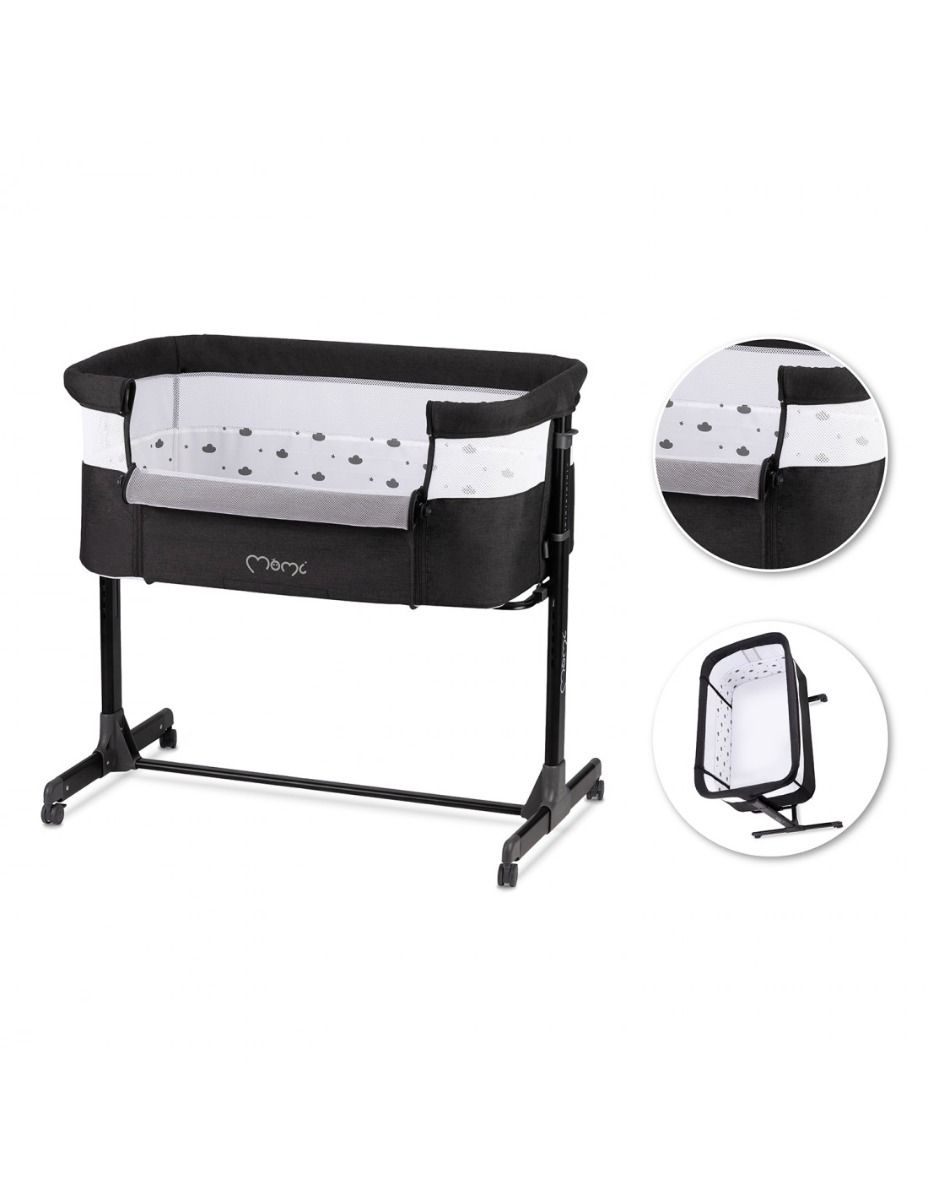 Momi co-sleeper Revo 0-9 kg Black