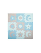 Momi covor de joaca puzzle 3D 120x120 cm Nebe 0m+ Blue