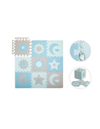 Momi covor de joaca puzzle 3D 120x120 cm Nebe 0m+ Blue