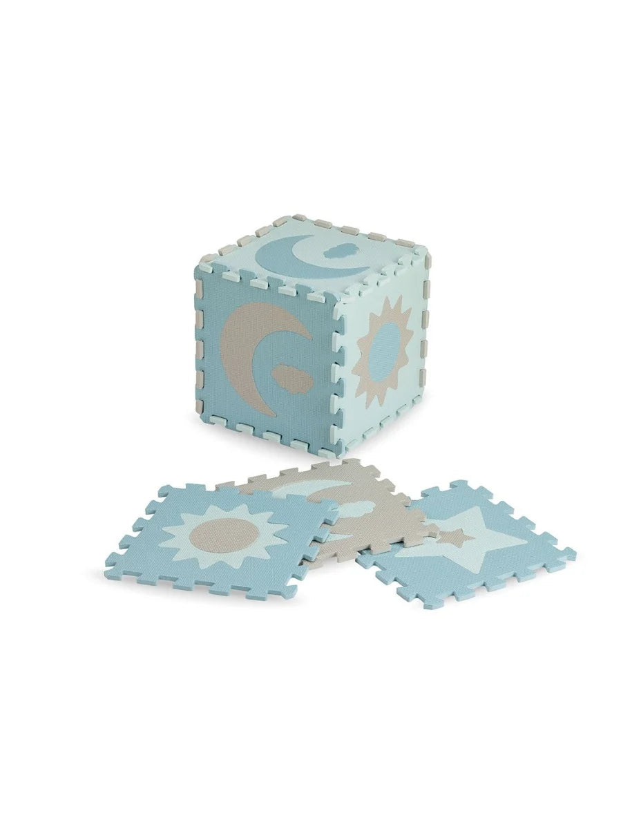Momi covor de joaca puzzle 3D 120x120 cm Nebe 0m+ Blue