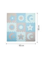 Momi covor de joaca puzzle 3D 120x120 cm Nebe 0m+ Blue