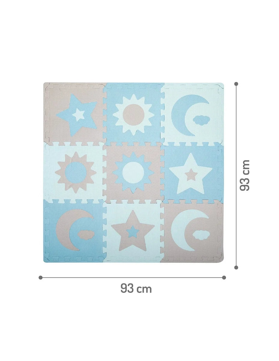 Momi covor de joaca puzzle 3D 120x120 cm Nebe 0m+ Blue
