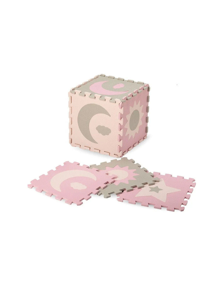 Momi covor de joaca puzzle 3D 120x120 cm Nebe 0m+ Pink Imagine principală a produsului