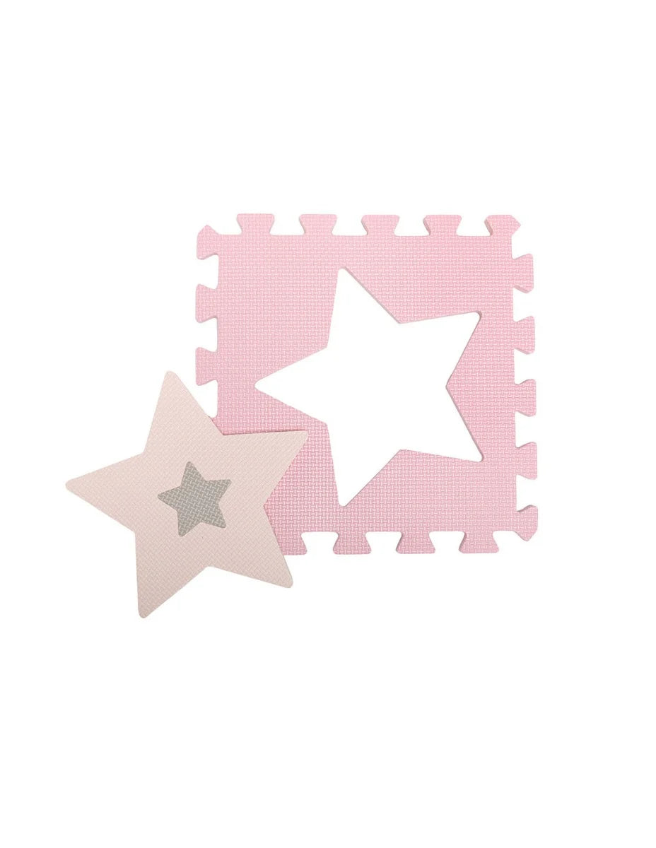 Momi covor de joaca puzzle 3D 120x120 cm Nebe 0m+ Pink