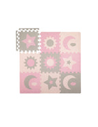 Momi covor de joaca puzzle 3D 120x120 cm Nebe 0m+ Pink
