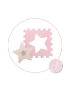 Momi covor de joaca puzzle 3D 120x120 cm Nebe 0m+ Pink