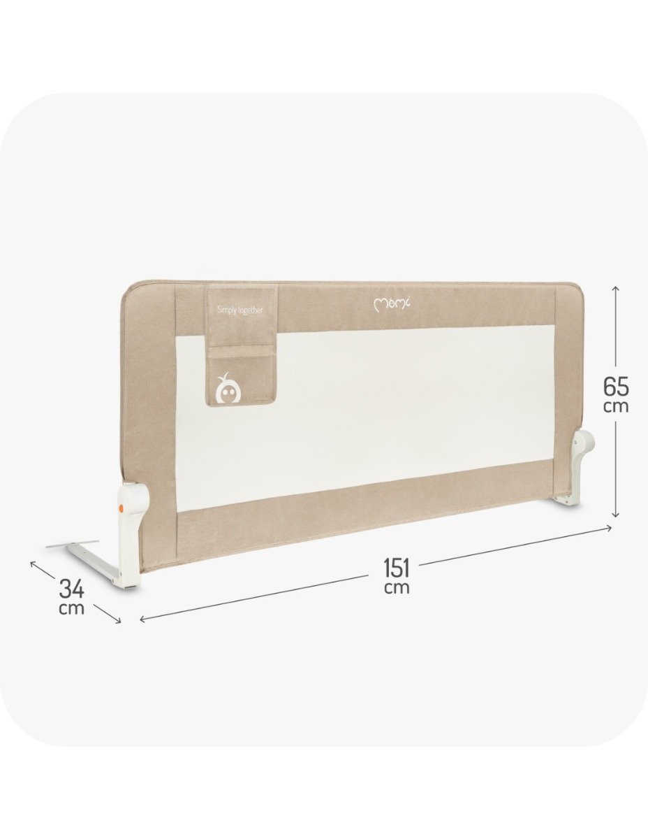 Momi protectie pat rabatabila LEXI LX Plus 18m+ Beige