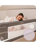 Momi protectie pat rabatabila LEXI LX Plus 18m+ Grey