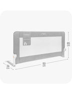 Momi protectie pat rabatabila LEXI LX Plus 18m+ Grey