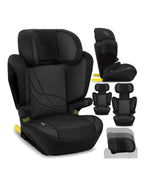 Momi scaun auto cu isofix I-size 100-150 cm MEI Black