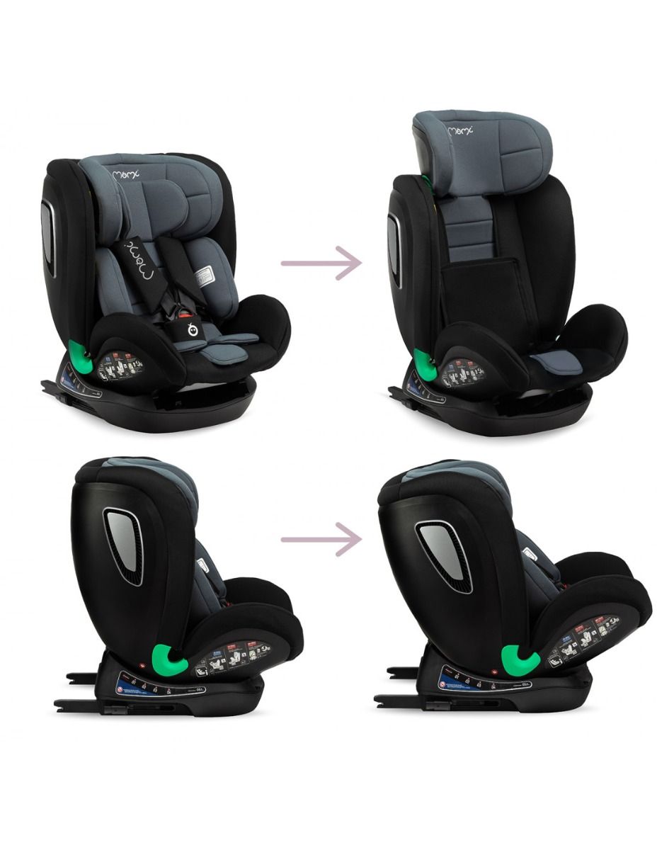 Momi scaun auto I-Size Rear Facing Urso 0-18 kg Black