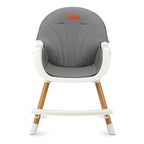 Momi scaun de masa Flovi piele ecologica 6m+ Dark Grey