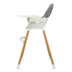 Momi scaun de masa Flovi piele ecologica 6m+ Dark Grey